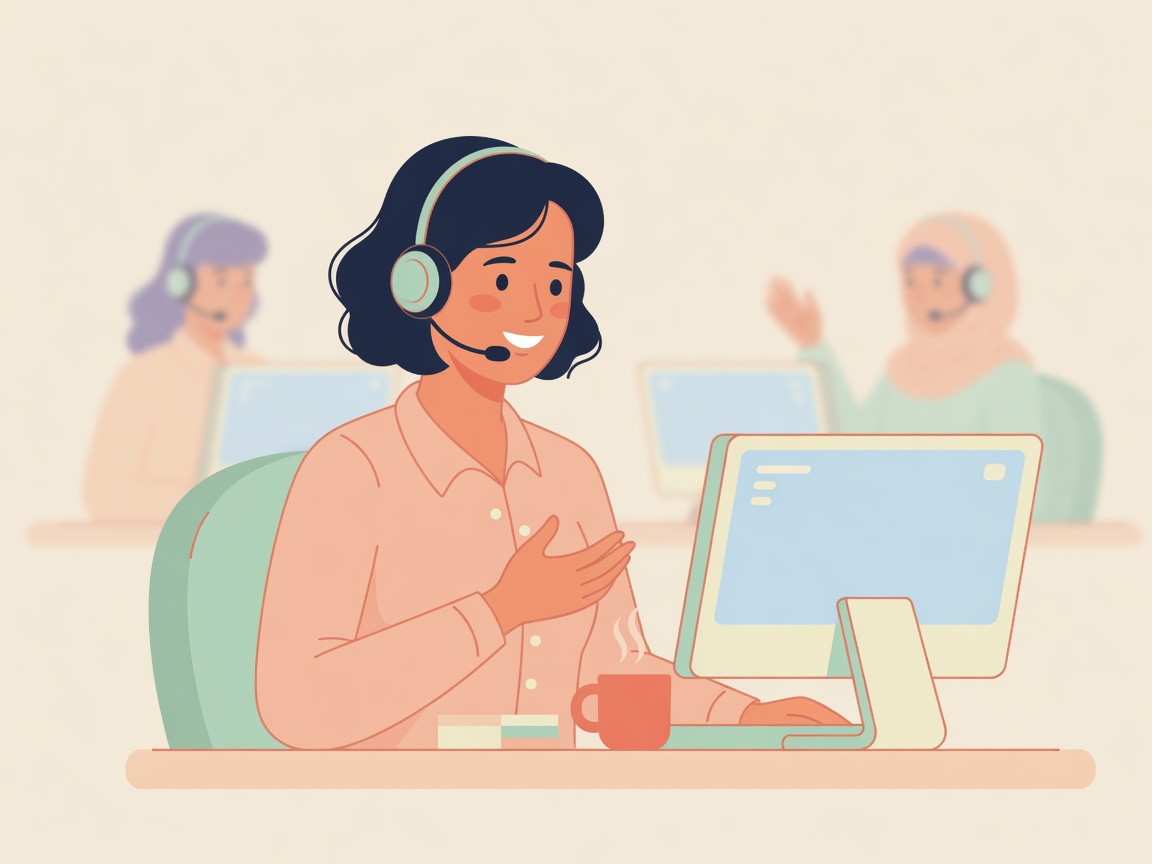 スマートフォンを見て困っている女性